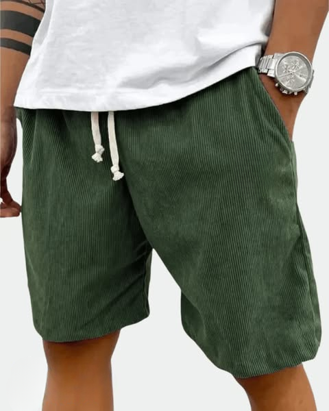 70% RABAT - Premium-Cord-Struktur-Shorts