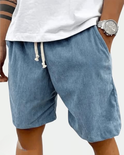 70% RABAT - Premium-Cord-Struktur-Shorts