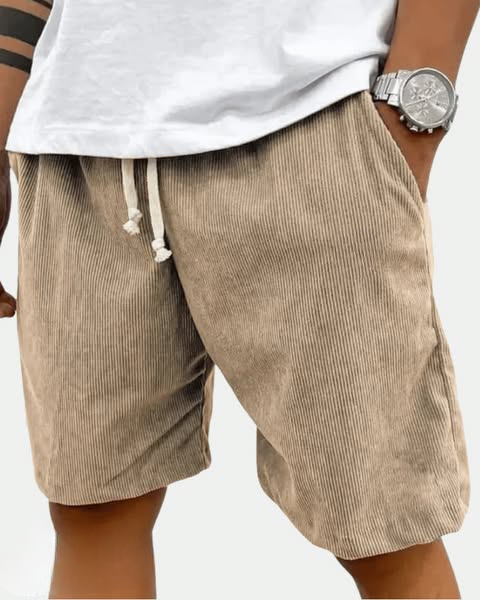 70% RABAT - Premium-Cord-Struktur-Shorts
