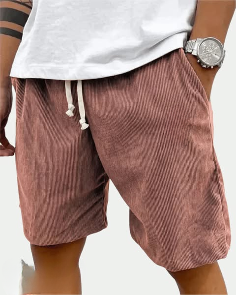 70% RABAT - Premium-Cord-Struktur-Shorts